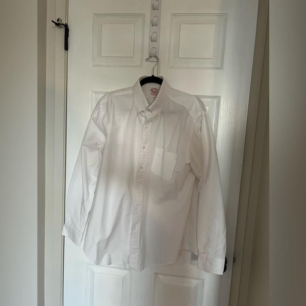 Brooks Brothers Made in USA OCBD White Dress Shirt